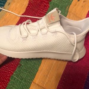 Adidas pink and white